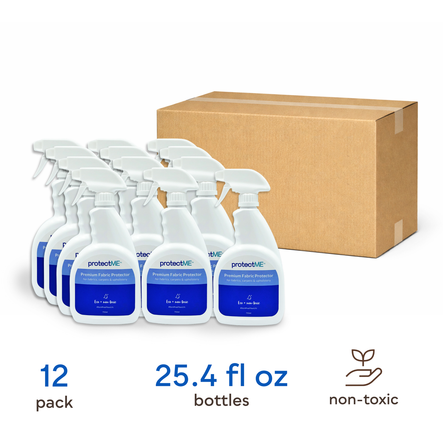 USA WHOLESALE - 750ml protectME Textiles (12 Bottles)